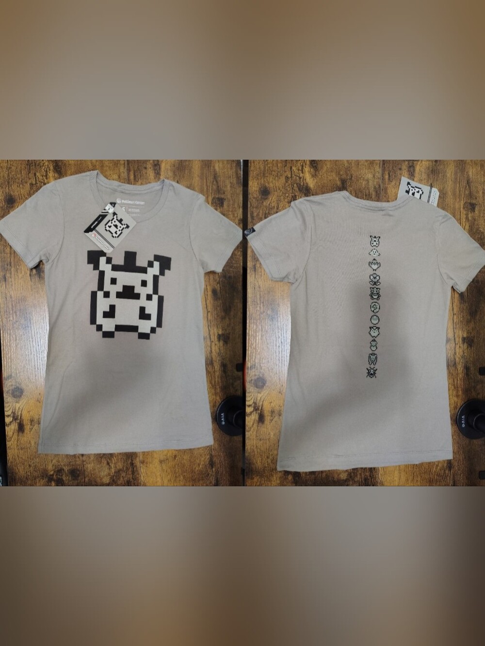 RARE New 20th Exclusive Pixel Original Pikachu Gray T-Shirt (Women's Small)
